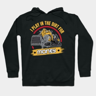 Funny Excavator and Construction Worker Heavy Equipment Hoodie